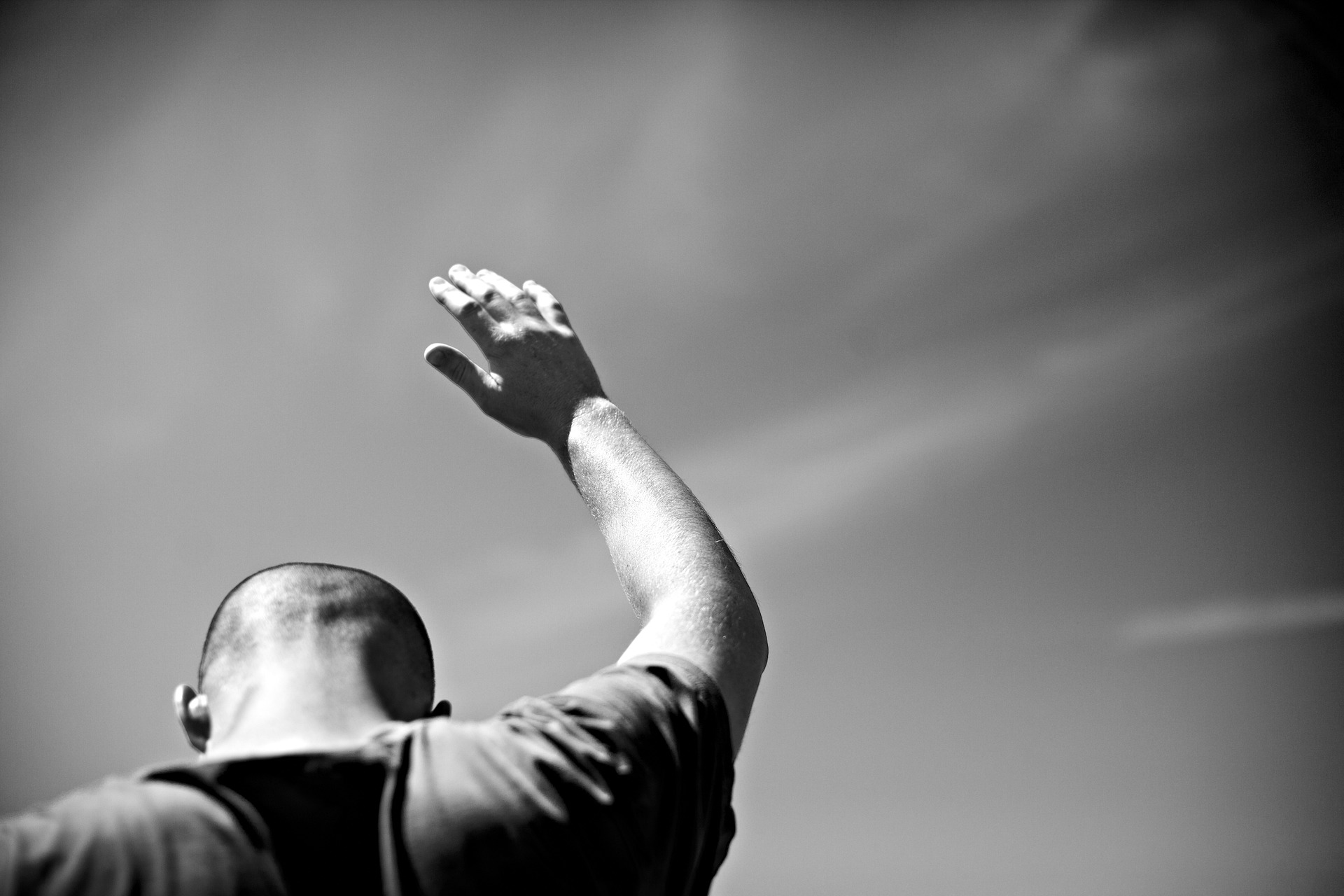 hand raised